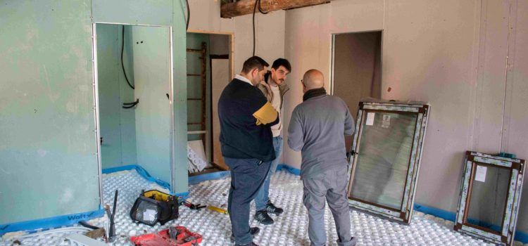 Avancen els treballs de rehabilitació d’una vivenda a la Pobleta