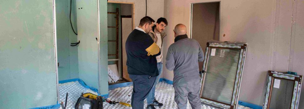 Avancen els treballs de rehabilitació d’una vivenda a la Pobleta