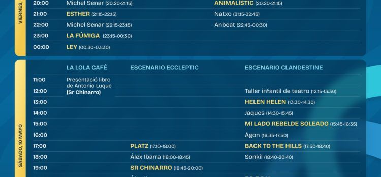 Eccleptic anuncia tota la programació que tindrà 14 concerts i 15 dj’s