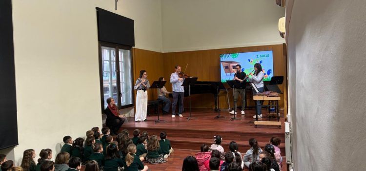 Més de 360 alumnes descobreixen la música i els instruments amb una visita a l’Escola i Conservatori de Música de la Diputació a Tortosa