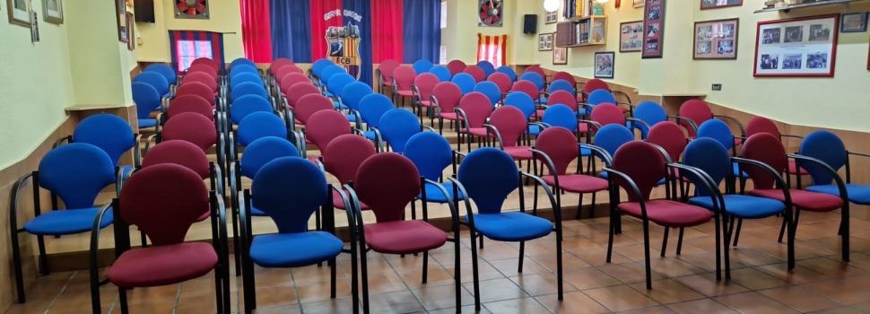 La Penya Barça Vinaròs felicita el primer equip pels tres títols aconseguits