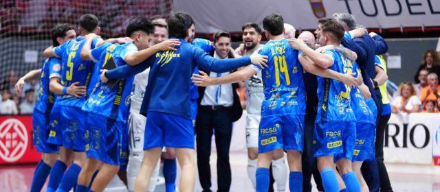 El Servigroup Peñíscola FS termina primero la liga regular tras vencer en Tudela (3-4)