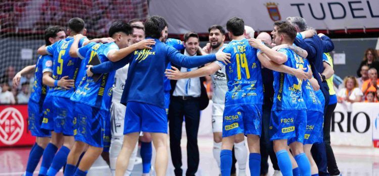 El Servigroup Peñíscola FS termina primero la liga regular tras vencer en Tudela (3-4)