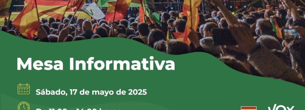 VOX monta mesa informativa en Sant Jordi
