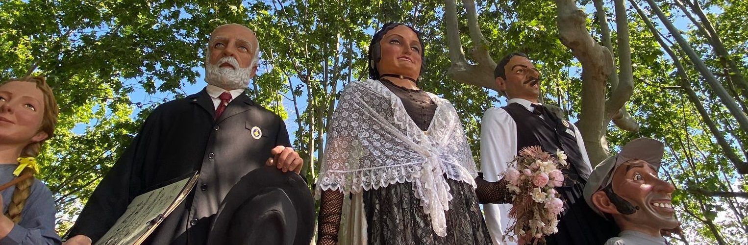 Els nanos i gegants de Vinaròs, en la trobada de gegants de Riudoms