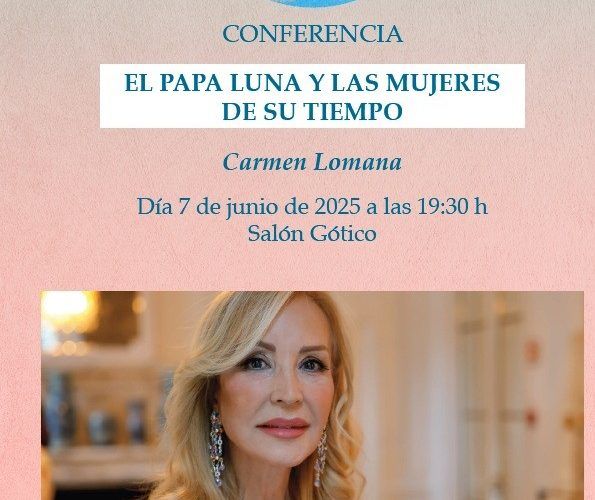 Conferencia de Carmen Lomana en el castillo de Peníscola
