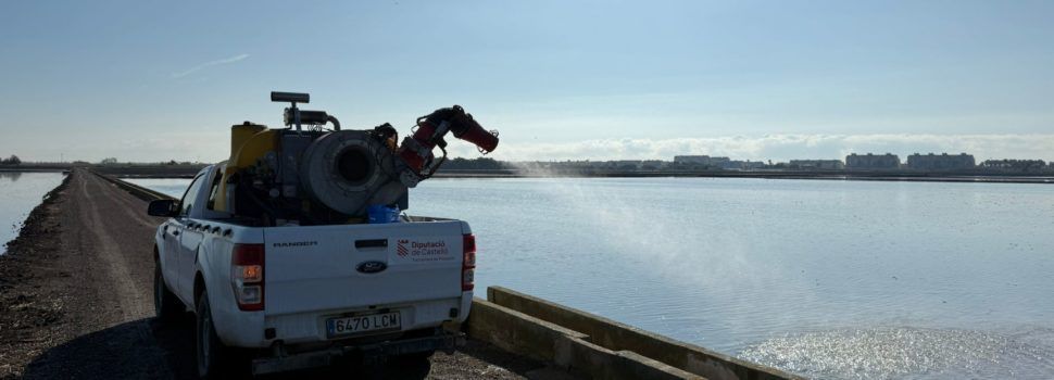 La Diputació de Castelló reforça les actuacions de vigilància i tractaments larvicides per a frenar la presència de mosquits a la província