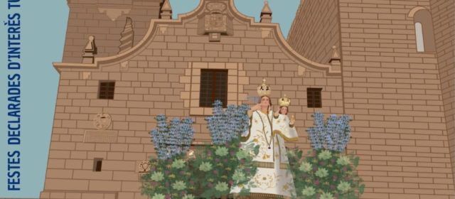“Als pas dels marinos”, de María Segorbe, cartel y portada del programa de las fiestas de Peñíscola