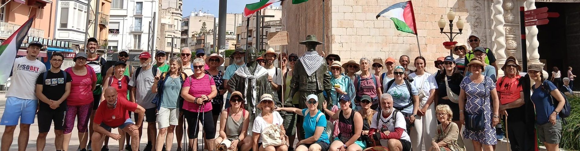 Més de 30 participants en la Marxa pro-Palestina Vinaròs-Peníscola i tornada a Vinaròs