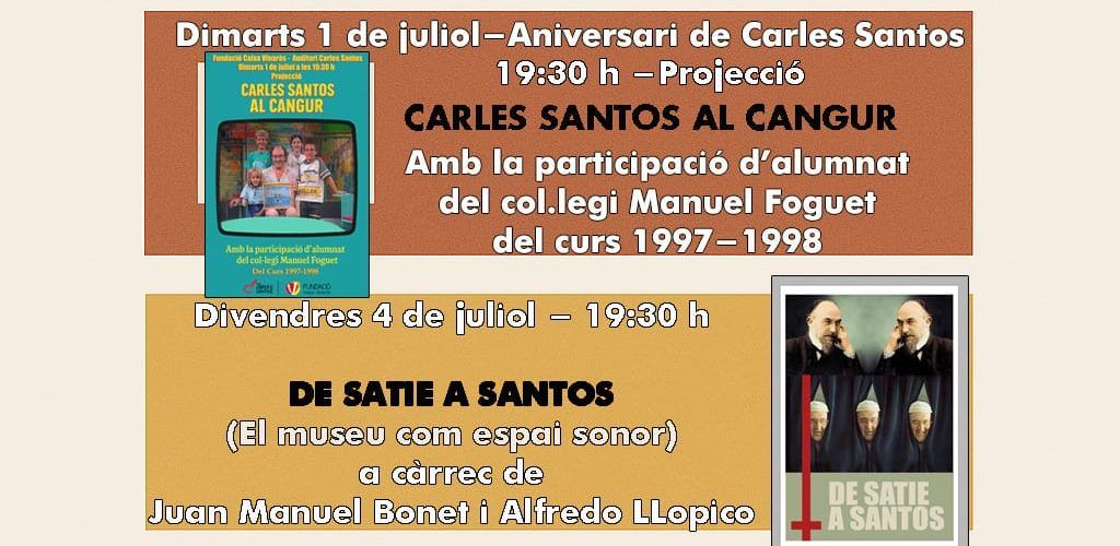 Tres actes de Caixa Vinaròs per recordar l’aniversari de Carles Santos