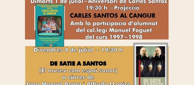 Tres actes de Caixa Vinaròs per recordar l’aniversari de Carles Santos