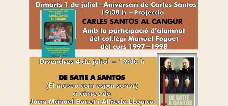Tres actes de Caixa Vinaròs per recordar l’aniversari de Carles Santos