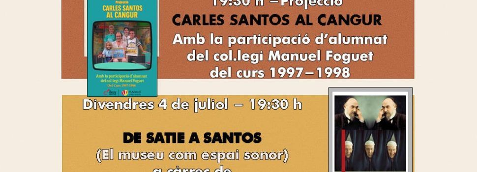 Tres actes de Caixa Vinaròs per recordar l’aniversari de Carles Santos