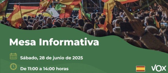 Mesa informativa de VOX en Sant Jordi