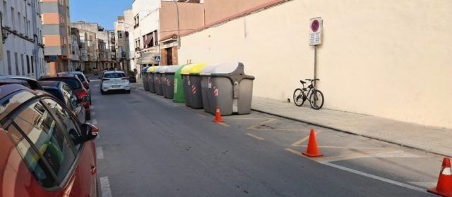 Obres i Serveis reubica els contenidors amb motiu de les obres de millora dels carrers