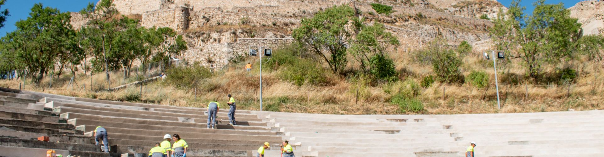 L’Ajuntament de Morella posa a punt la plaça de bous de cara als actes de l’agost