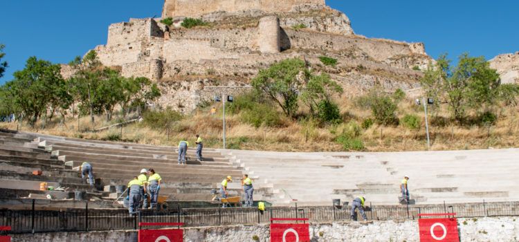 L’Ajuntament de Morella posa a punt la plaça de bous de cara als actes de l’agost