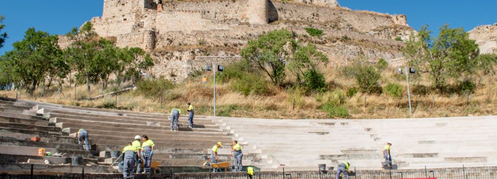 L’Ajuntament de Morella posa a punt la plaça de bous de cara als actes de l’agost