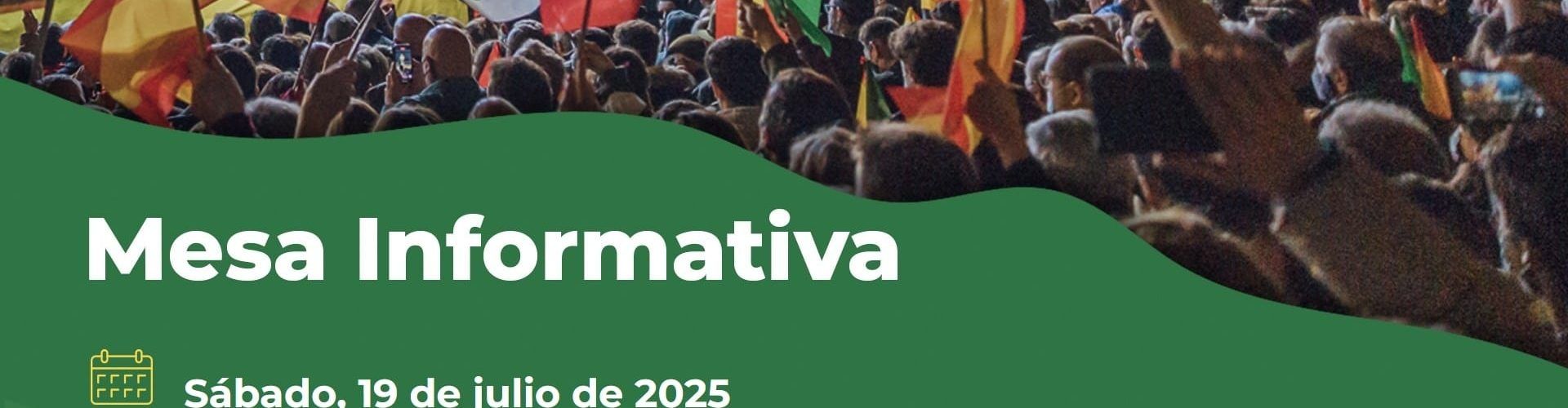 Mesa informativa de VOX en Sant Jordi