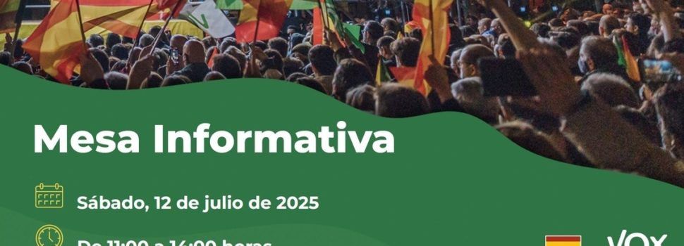 Mesa informativa de VOX en Càlig