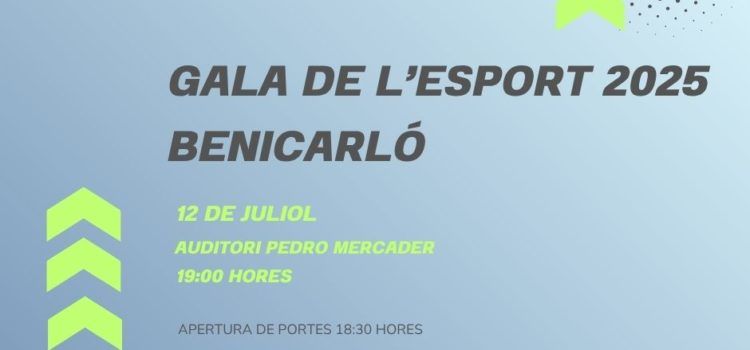 Benicarló ja ho té tot a punt per a la Gala de l’Esport 2025