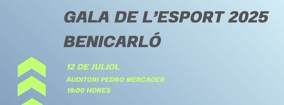 Benicarló ja ho té tot a punt per a la Gala de l’Esport 2025