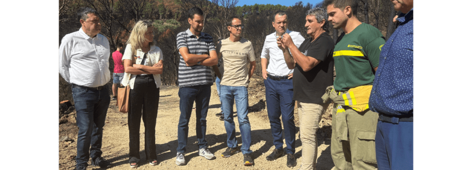 El conseller Òscar Ordeig explica les actuacions per recuperar la zona afectada per l’incendi forestal del Baix Ebre