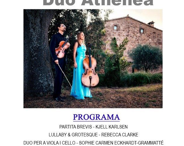 El Duo Athenea, aquest dissabte a l’ermita de Vinaròs