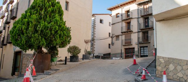 Morella acaba les obres del carrer la Font i reprenen les de Sant Miquel