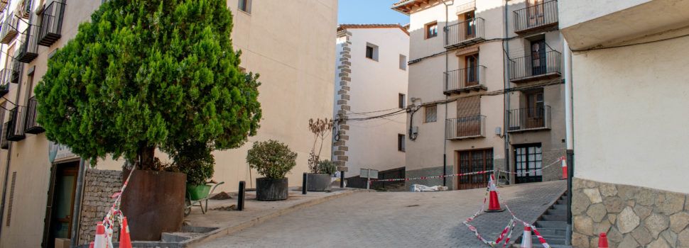 Morella acaba les obres del carrer la Font i reprenen les de Sant Miquel