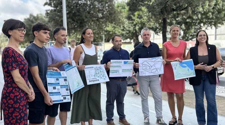 Amposta presenta “Metrominut”, un mapa per fomentar la mobilitat sostenible