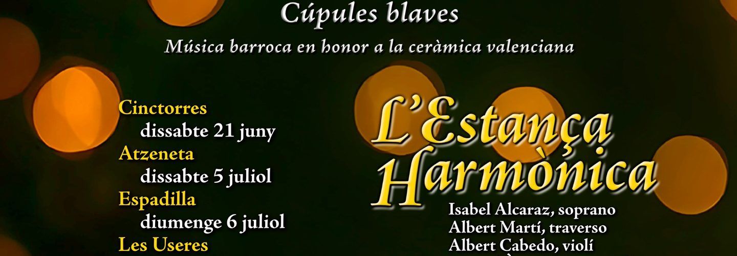 Benicarló acollirà el concert del cicle ‘Cúpules blaves’ de la Diputació el 28 de setembre
