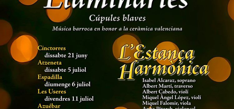 Benicarló acollirà el concert del cicle ‘Cúpules blaves’ de la Diputació el 28 de setembre
