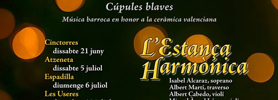 Benicarló acollirà el concert del cicle ‘Cúpules blaves’ de la Diputació el 28 de setembre