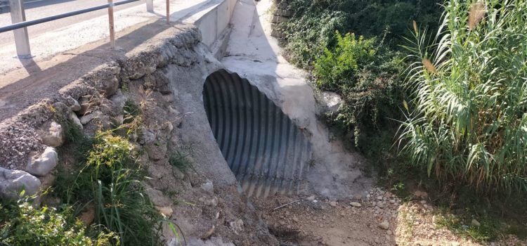 Finaliza la adecuación del puente del barranco de Pàndols del camino Vell de Benicarló