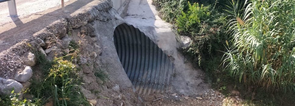 Finaliza la adecuación del puente del barranco de Pàndols del camino Vell de Benicarló