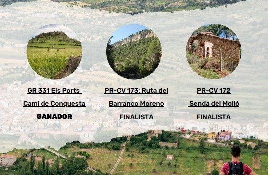 El GR 331 Els Ports – Camí de Conquesta rep a Portell el Premi Sender de l’Any en municipis en risc de despoblació