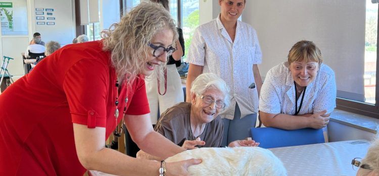 El robot de companyia Nuka arriba a la Llar Santa Creu de Jesús