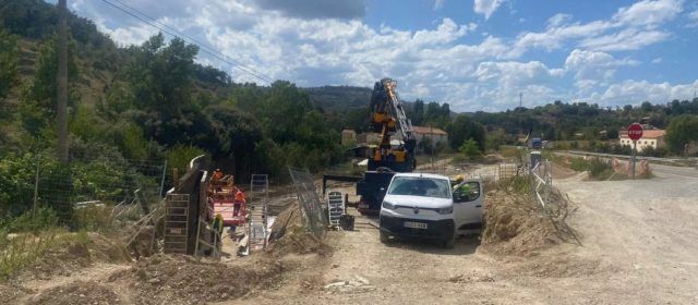 L’estat dels talussos pot provocar la paralització temporal de les obres de la N-232 a Morella