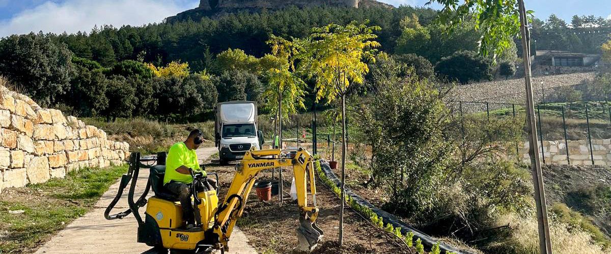 L’Ajuntament de Morella millora els voltants de la pista esportiva i exterior del poliesportiu