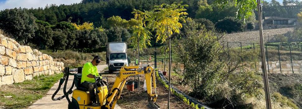 L’Ajuntament de Morella millora els voltants de la pista esportiva i exterior del poliesportiu