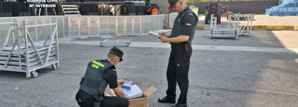 Inspección de material de pirotecnia durante la época estival verano 2025