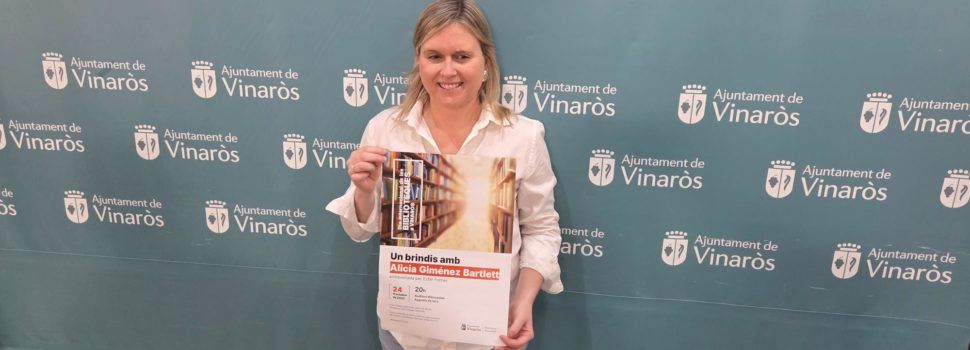 Alicia Giménez Bartlett en el Dia Internacional de les Biblioteques