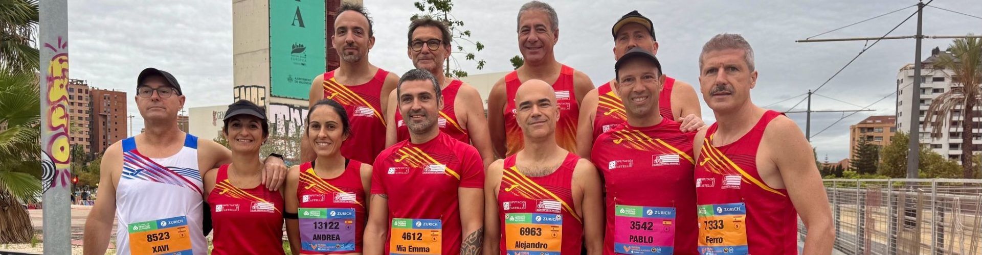 Mitja Marató de València, amb 16 atletes del Club Esportiu Vinaròs, destacant Albert Ferrer i Edu Pla