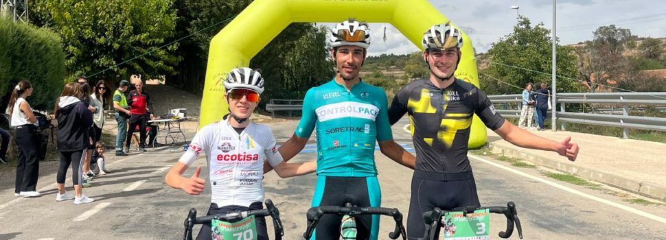 Izán Monroig y Alba Herrero se imponen en una Cicloturista del Maestrazgo, que pasó por Els Ports, con más de 100 corredores