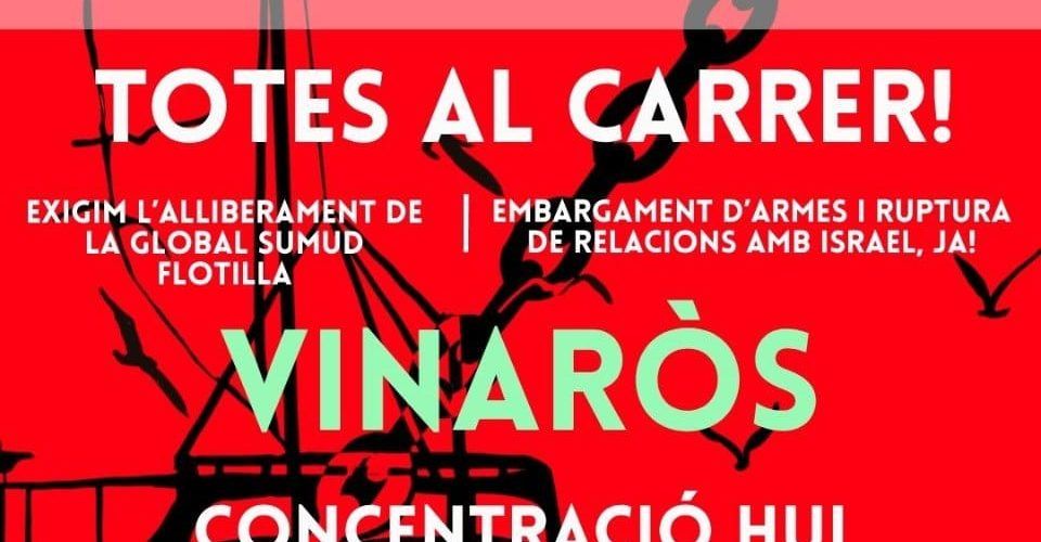 Concentració de protesta per l’assalt a “la flotilla”