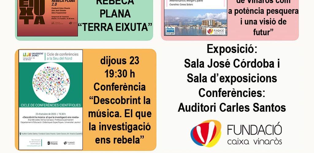 Cinc activitats a Caixa Vinaròs en una setmana