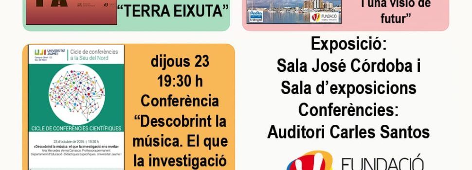 Cinc activitats a Caixa Vinaròs en una setmana