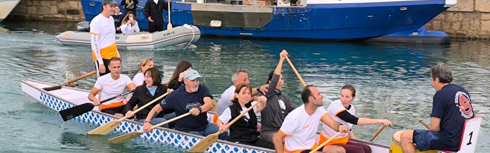 Dragones de Mar Vinaròs y el Club Náutico Vinaròs presentan el barco dragón