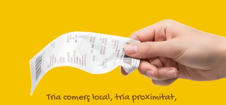 Alumnat de l’IES L.Querol col·labora amb la campanya de comerç local